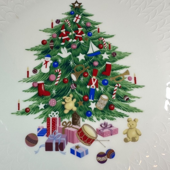 Mikasa Bone China Cake Plate Christmas Spirit B2098 Plate - Picture 3 of 8